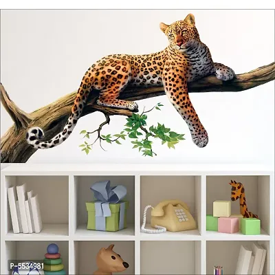 Wall Sticker Model (Jaguar) Large Size (60 X 40)cm For Bedroom, Drawing Room, Kids Room, Walls-thumb3