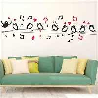 Wall Sticker Model (Music Bird) Large Size (150 X 40)cm For Bedroom, Drawing Room, Kids Room, Walls-thumb2