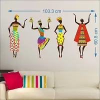 Wall Sticker Model (Africanwoomen) Large Size (103 X 60)cm For Bedroom, Drawing Room, Kids Room, Walls-thumb1