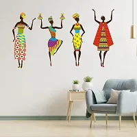 Wall Sticker Model (Africanwoomen) Large Size (103 X 60)cm For Bedroom, Drawing Room, Kids Room, Walls-thumb3