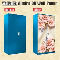 Almira Sticker Model (ArtificialFlowerButterflyAlmirah) Full Size (39x84)inch For All Type Of Almira, Doors, Walls-thumb1