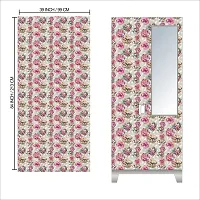 Almira Sticker Model (GlassFlowerAlmira) Full Size (39x84)inch For All Type Of Almira, Doors, Walls-thumb2