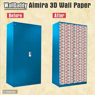 Almira Sticker Model (GlassFlowerAlmira) Full Size (39x84)inch For All Type Of Almira, Doors, Walls-thumb2