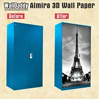 Almira Sticker Model (GreyscaleTowerAlmirah) Full Size (39x84)inch For All Type Of Almira, Doors, Walls-thumb1