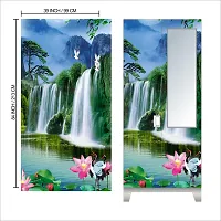 Almira Sticker Model (MountainWaterFallAlmira) Full Size (39x84)inch For All Type Of Almira, Doors, Walls-thumb2