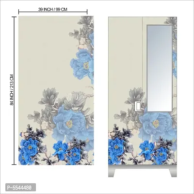 Almira Sticker Model (OldAgeFlowerAlmira) Full Size (39x84)inch For All Type Of Almira, Doors, Walls-thumb3