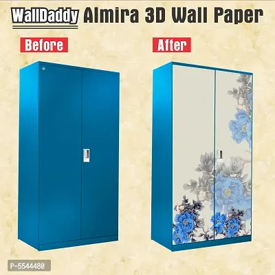 Almira Sticker Model (OldAgeFlowerAlmira) Full Size (39x84)inch For All Type Of Almira, Doors, Walls-thumb2