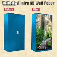 Almira Sticker Model (RainingJungleWay) Full Size (39x84)inch For All Type Of Almira, Doors, Walls-thumb1