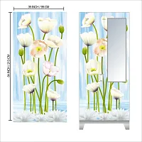 Almira Sticker Model (SketchFLowersAlmira) Full Size (39x84)inch For All Type Of Almira, Doors, Walls-thumb2