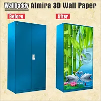 Almira Sticker Model (SwanWaterLove) Full Size (39x84)inch For All Type Of Almira, Doors, Walls-thumb1