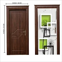 Door Sticker Model (BoxnBoxFlowerDoorSkin) Full Size (39x84) Inch For All Type Of Doors, Almiras, Walls-thumb2