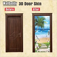 Door Sticker Model (BeachDoorSkin) Full Size (39x84) Inch For All Type Of Doors, Almiras, Walls-thumb1