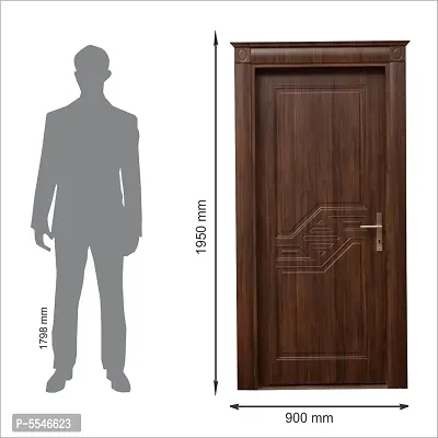 Door Sticker Model (FootPaathDoorSkin) Full Size (39x84) Inch For All Type Of Doors, Almiras, Walls-thumb4