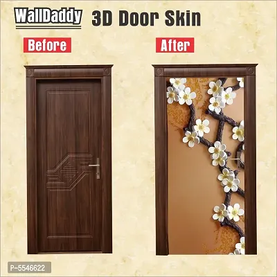 Door Sticker Model (FlowerRobeDoorSkin) Full Size (39x84) Inch For All Type Of Doors, Almiras, Walls-thumb2