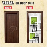 Door Sticker Model (BoxnBoxFlowerDoorSkin) Full Size (39x84) Inch For All Type Of Doors, Almiras, Walls-thumb1