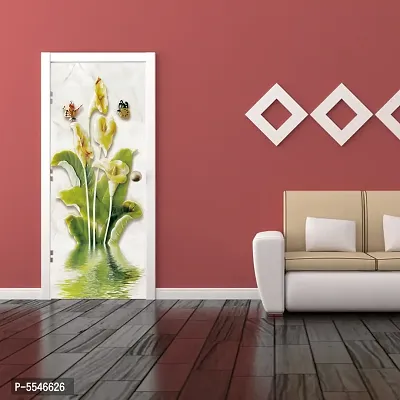 Door Sticker Model (GreenPlantWaterDoorSkin) Full Size (39x84) Inch For All Type Of Doors, Almiras, Walls