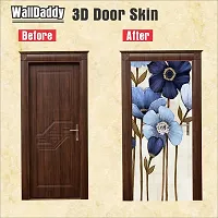 Door Sticker Model (LongStickFlowerDoorSkin) Full Size (39x84) Inch For All Type Of Doors, Almiras, Walls-thumb1