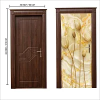 Door Sticker Model (OilFlowerDoorSkin) Full Size (39x84) Inch For All Type Of Doors, Almiras, Walls-thumb2