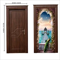 Door Sticker Model (PalaceWindowViewDoorSkin) Full Size (39x84) Inch For All Type Of Doors, Almiras, Walls-thumb2