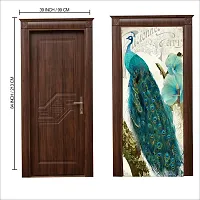 Door Sticker Model (PeacockDoorSkin) Full Size (39x84) Inch For All Type Of Doors, Almiras, Walls-thumb2