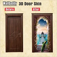 Door Sticker Model (PalaceWindowViewDoorSkin) Full Size (39x84) Inch For All Type Of Doors, Almiras, Walls-thumb1
