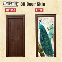 Door Sticker Model (PeacockDoorSkin) Full Size (39x84) Inch For All Type Of Doors, Almiras, Walls-thumb1