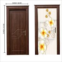 Door Sticker Model (SquareboxFlowerDoorSkin) Full Size (39x84) Inch For All Type Of Doors, Almiras, Walls-thumb2