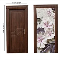 Door Sticker Model (StoneFLowerDoorSkin) Full Size (39x84) Inch For All Type Of Doors, Almiras, Walls-thumb2