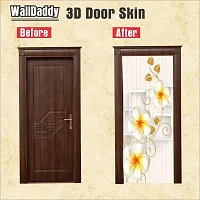 Door Sticker Model (SquareboxFlowerDoorSkin) Full Size (39x84) Inch For All Type Of Doors, Almiras, Walls-thumb1