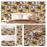 Self Adhesive Wall Stickers for Home Decoration Extra Large Size 300x40Cm Wallpaper for Walls CatFaces Wall stickers for Bedroom  Bathroom  Kitchen  Living Room Pack of -1-thumb2