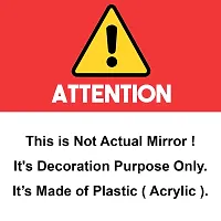 Classic Self Adhesive Wall Mirror Stickers Big Size (30x20) Cm Frameless Mirror for Wall Stickers (Mm-OvalMirror)-thumb3