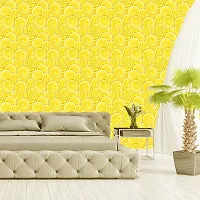 Self Adhesive Wall Stickers for Home Decoration Extra Large Size (300x40)Cm Wallpaper for Walls (Lemon slice) Wall stickers for Bedroom  Bathroom  Kitchen  Living Room (Pack of 1)-thumb2