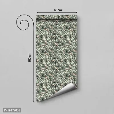 Self Adhesive Wall Stickers for Home Decoration Extra Large Size 300x40Cm Wallpaper for Walls Dollar Wall stickers for Bedroom  Bathroom  Kitchen  Living Room Pack of -1-thumb0