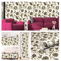 Self Adhesive Wall Stickers for Home Decoration Extra Large Size 300x40Cm Wallpaper for Walls BrownBail Wall stickers for Bedroom  Bathroom  Kitchen  Living Room Pack of -1-thumb2