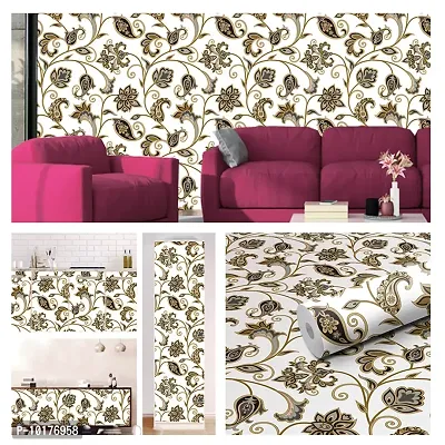 Self Adhesive Wall Stickers for Home Decoration Extra Large Size 300x40Cm Wallpaper for Walls BrownBail Wall stickers for Bedroom  Bathroom  Kitchen  Living Room Pack of -1-thumb3