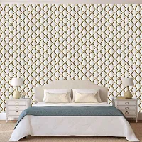 Self Adhesive Wall Stickers for Home Decoration Extra Large Size 300x40Cm Wallpaper for Walls GoldenCutout Wall stickers for Bedroom  Bathroom  Kitchen  Living Room Pack of -1-thumb1