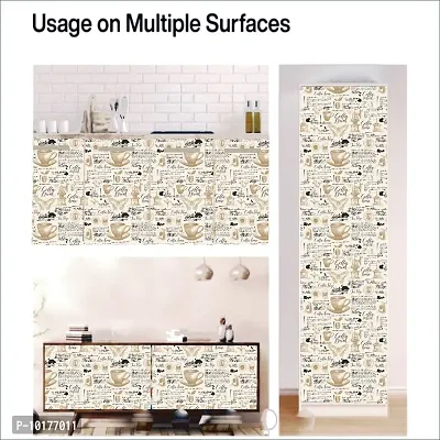 Self Adhesive Wall Stickers for Home Decoration Extra Large Size 300x40Cm Wallpaper for Walls CoffeeShop Wall stickers for Bedroom  Bathroom  Kitchen  Living Room Pack of -1-thumb5