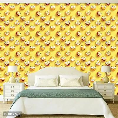 Self Adhesive Wall Stickers for Home Decoration Extra Large Size 300x40Cm Wallpaper for Walls Emoji Wall stickers for Bedroom  Bathroom  Kitchen  Living Room Pack of -1-thumb2