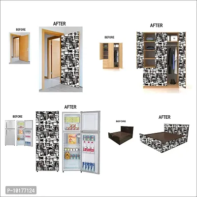 Self Adhesive Wall Stickers for Home Decoration Extra Large Size 300x40Cm Wallpaper for Walls Grafity Wall stickers for Bedroom  Bathroom  Kitchen  Living Room Pack of -1-thumb5