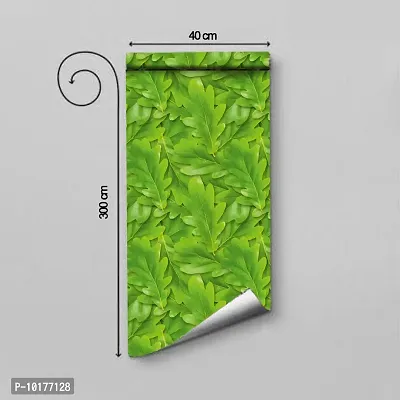 Self Adhesive Wall Stickers for Home Decoration Extra Large Size 300x40Cm Wallpaper for Walls GreenPatti Wall stickers for Bedroom  Bathroom  Kitchen  Living Room Pack of -1