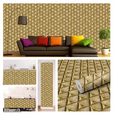 Self Adhesive Wall Stickers for Home Decoration Extra Large Size 300x40Cm Wallpaper for Walls GoldenTikona Wall stickers for Bedroom  Bathroom  Kitchen  Living Room Pack of -1-thumb3