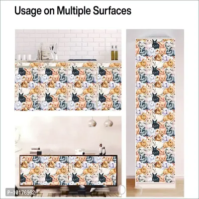 Self Adhesive Wall Stickers for Home Decoration Extra Large Size 300x40Cm Wallpaper for Walls Bunny Wall stickers for Bedroom  Bathroom  Kitchen  Living Room Pack of -1-thumb5