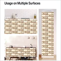 Self Adhesive Wall Stickers for Home Decoration Extra Large Size 300x40Cm Wallpaper for Walls FloralBrick Wall stickers for Bedroom  Bathroom  Kitchen  Living Room Pack of -1-thumb4