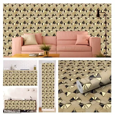 Self Adhesive Wall Stickers for Home Decoration Extra Large Size 300x40Cm Wallpaper for Walls GoldPyramite Wall stickers for Bedroom  Bathroom  Kitchen  Living Room Pack of -1-thumb3