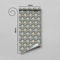 Self Adhesive Wall Stickers for Home Decoration Extra Large Size  300x40 Cm Wallpaper for Walls  GoldStar  Wall stickers for Bedroom  Bathroom  Kitchen  Living Room  Pack of  1-thumb1