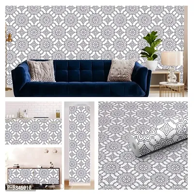 Self Adhesive Wall Stickers for Home Decoration Extra Large Size  300x40 Cm Wallpaper for Walls  GeometricPhool  Wall stickers for Bedroom  Bathroom  Kitchen  Living Room  Pack of  1
