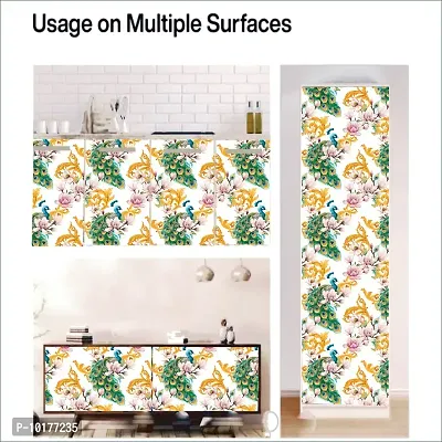 Self Adhesive Wall Stickers for Home Decoration Extra Large Size 300x40Cm Wallpaper for Walls LotusMor Wall stickers for Bedroom  Bathroom  Kitchen  Living Room Pack of -1-thumb5