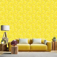 Self Adhesive Wall Stickers for Home Decoration Extra Large Size (300x40)Cm Wallpaper for Walls (Lemon slice) Wall stickers for Bedroom  Bathroom  Kitchen  Living Room (Pack of 1)-thumb3