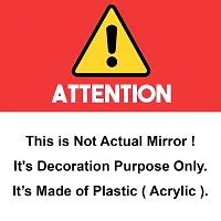Classic Self Adhesive Wall Mirror Stickers Big Size (30x20) Cm Frameless Mirror for Wall Stickers (A-OvalMirror)-thumb1