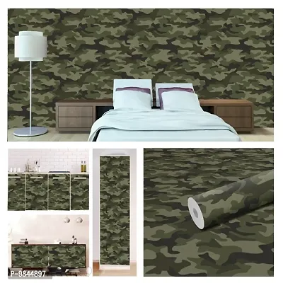 Self Adhesive Wall Stickers for Home Decoration Extra Large Size  300x40 Cm Wallpaper for Walls  ArmyTexture  Wall stickers for Bedroom  Bathroom  Kitchen  Living Room  Pack of  1